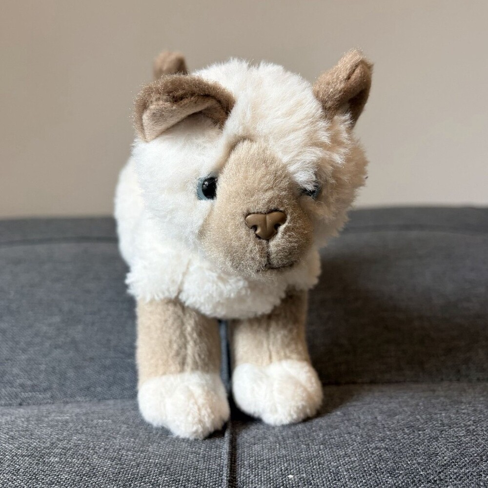 Our Generation Washable White & Gray Cat Plush Stuffed Animal, Small